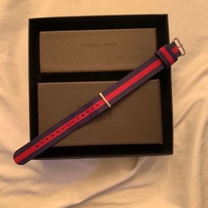 Daniel Wellington Navy and Crimson Strap